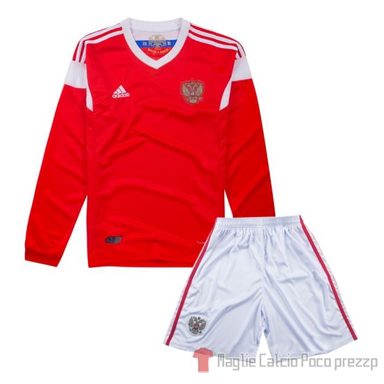 Maglia Russia Home Bambino Manica Lunga 2018 - Clicca l'immagine per chiudere